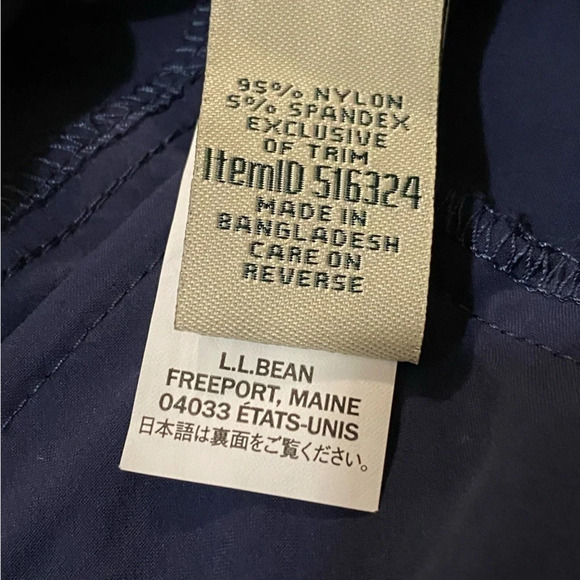 LL Bean Women's Blue OutdoorSy Gorpcore Hiking Training Trail lightweight Pants - Picture 8 of 12